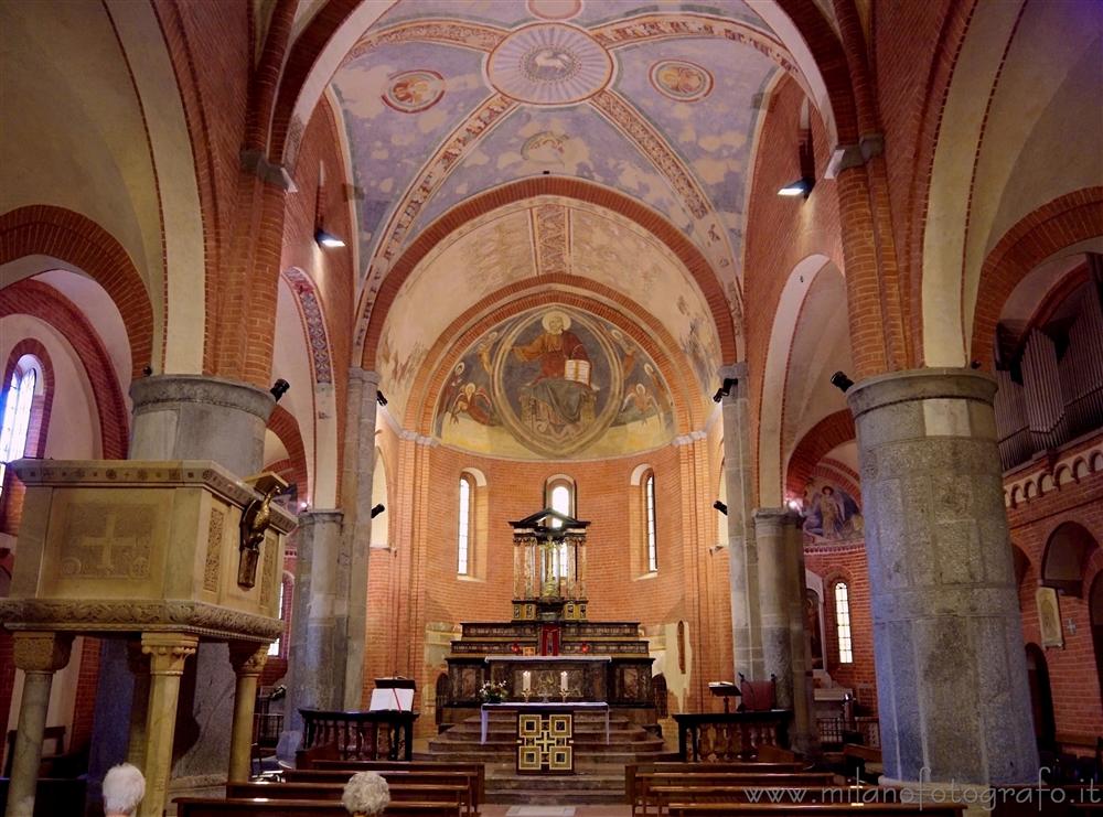 Milan (Italy) - Inerior of the Church of Santa Maria Rossa in Crescenzago